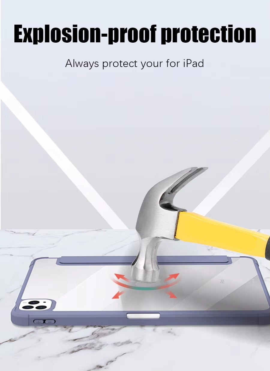 Premium iPad Case with Pencil Holder – Magnetic Protective Cover , Compatible with 10.2", 11", 12.9", 13" Tablet Sizes