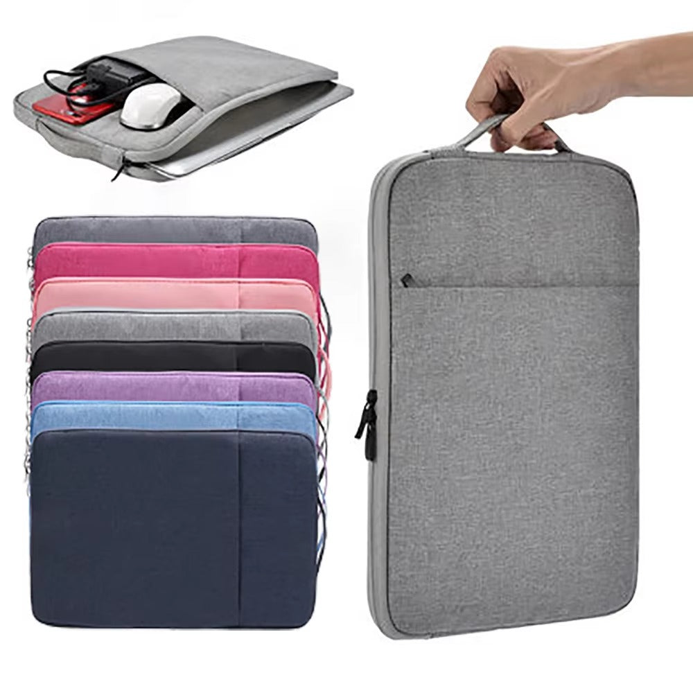 High-Quality Denim Laptop Sleeve for MacBook Air M1, M2, 12, 13.3, 14, 15 – Inner Protective Bag for MacBook Pro
