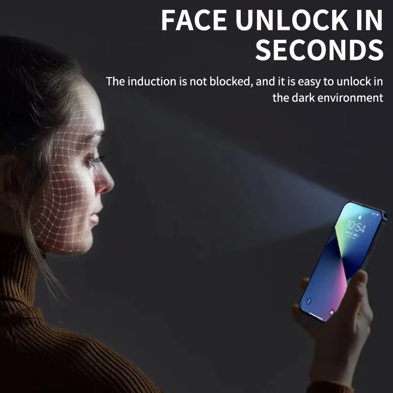 Premium Matte Privacy Screen Protector for iPhone – Anti-Spy Tempered Glass with Oleophobic Coating, Anti-Glare Protection and Easy Installation Frame