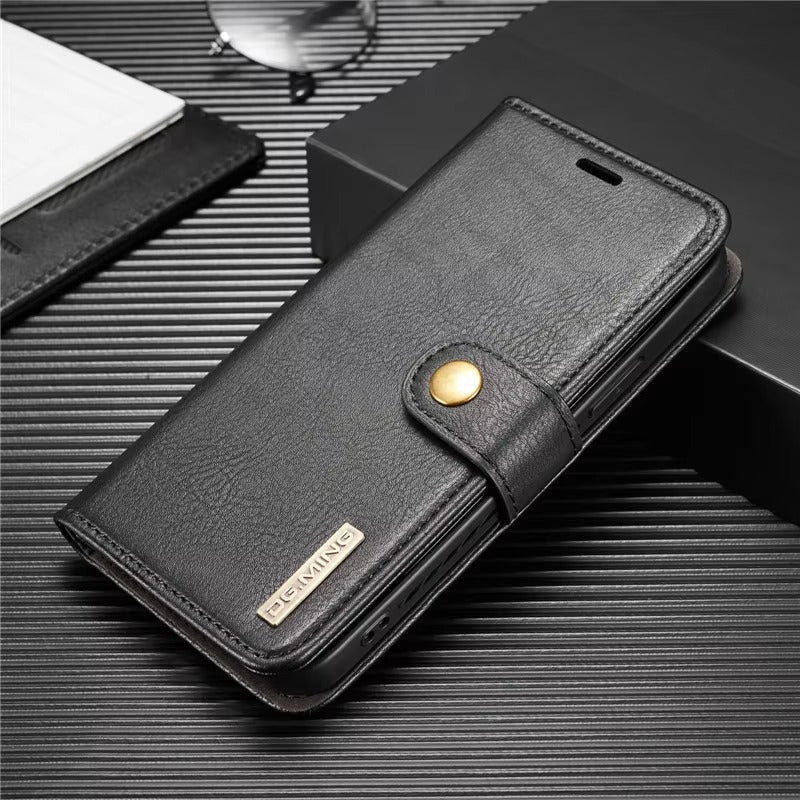 Premium Detachable Leather Apple iPhone Case, MagSafe Compatible, Ultra Thin Magnetic Shockproof Full Protection