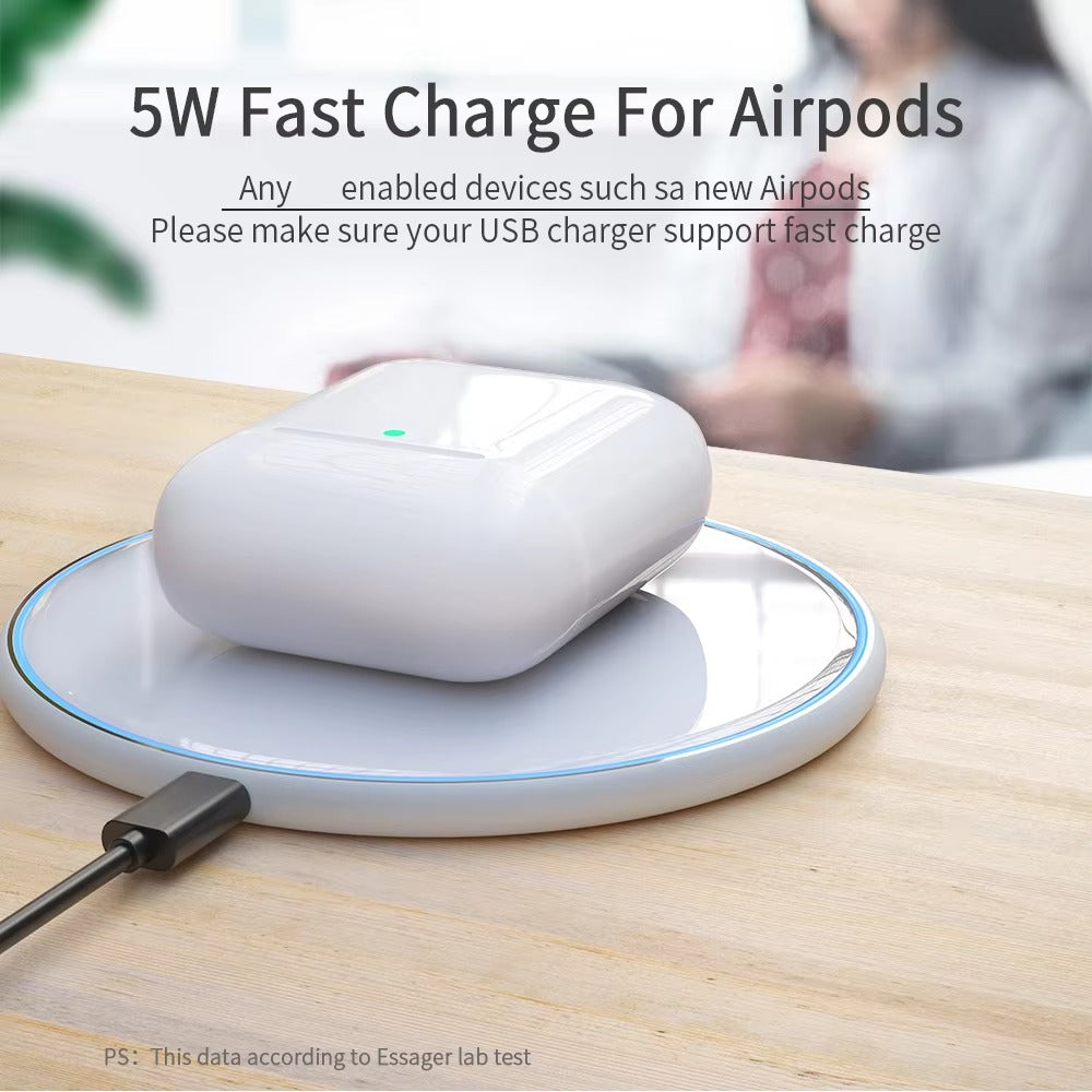 Premium, 30W Wireless Charging Pad – Fast Charger for iPhone, AirPods Pro, Qi-Enabled Devices, Quick Charge Station for Desk