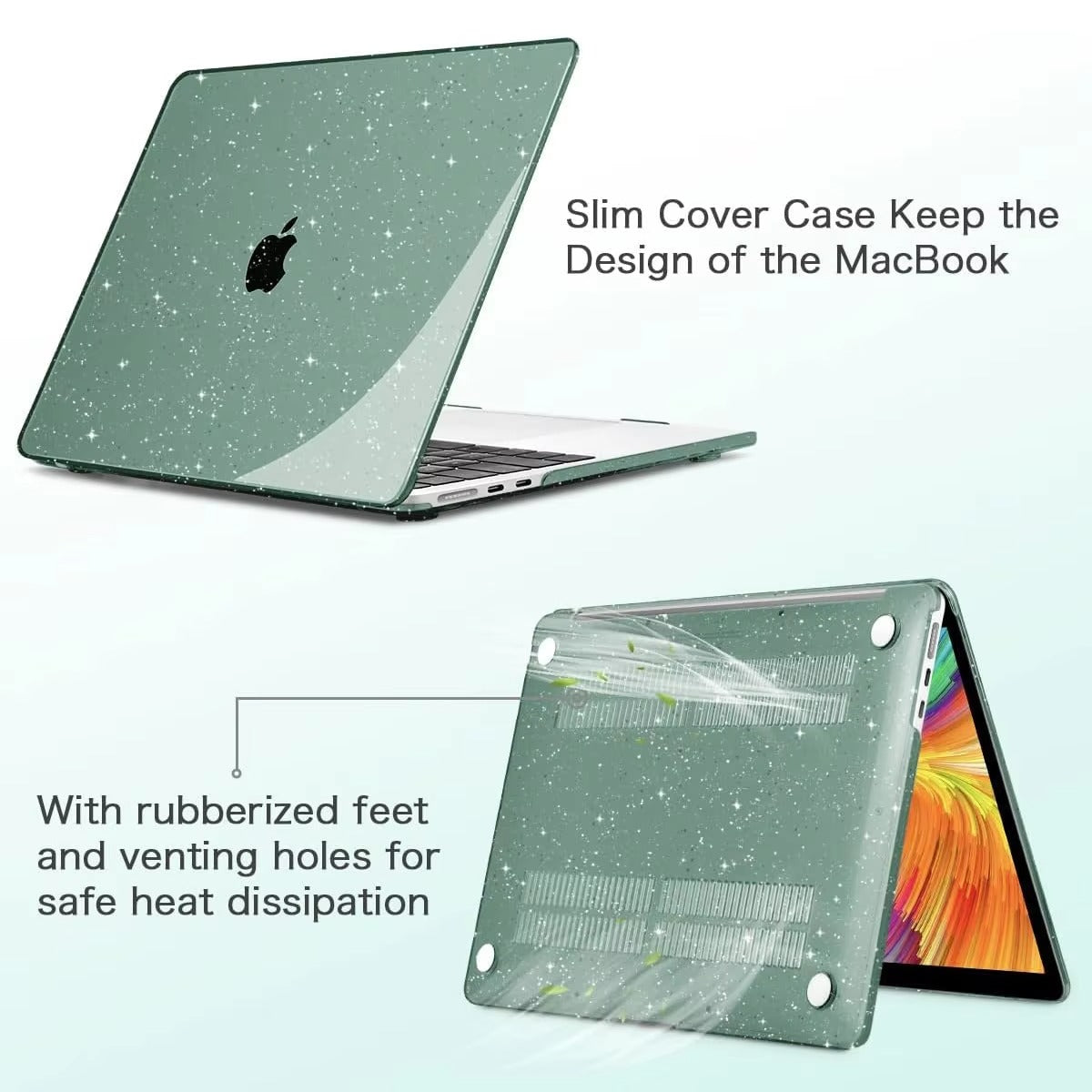 Premium Hard Shell Case for MacBook Air 13.6, 15 M1, M2 and Pro 13, 14, 16 – Slim, Protective Laptop Cover for Apple Notebook, Scratch-Resistant and Lightweight