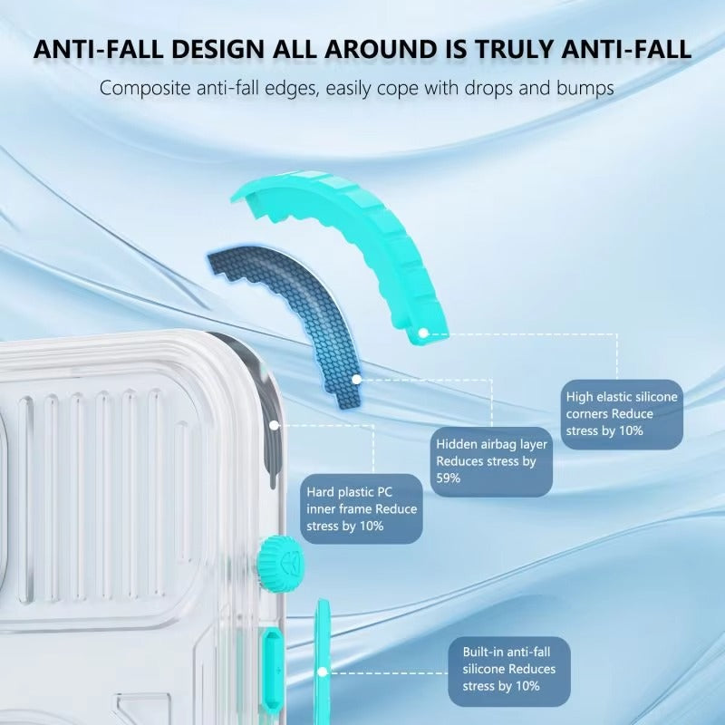 Luxury Apple iPhone Case MagSafe Compatible, Camera Lens & Screen Protection, Cover with IP68 Sealed Sport Design