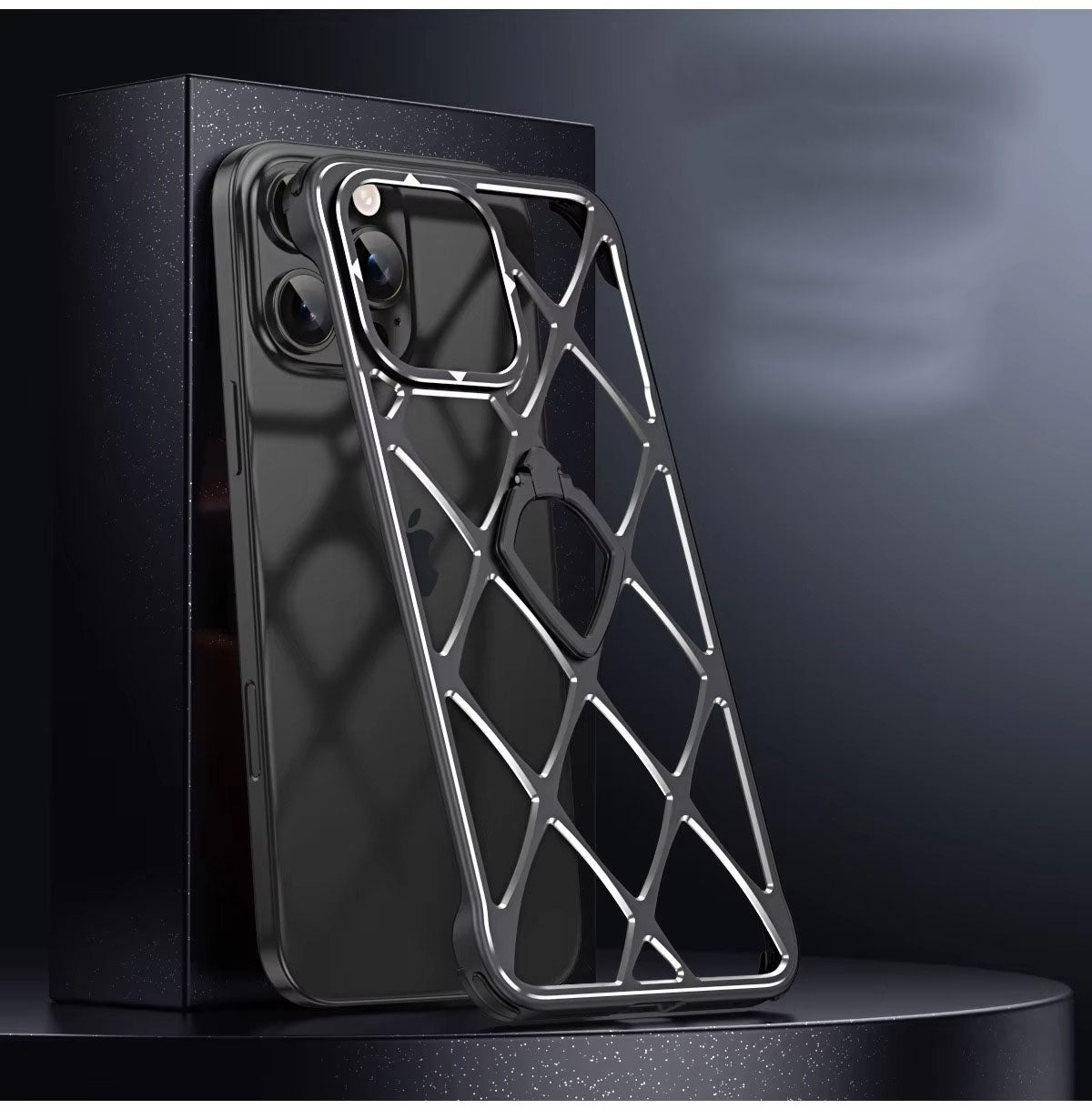 Luxury Apple iPhone Case, MagSafe Compatible, Camera Lens & Screen Protection, Ultra Thin, Shockproof, Magnetic Full All Around Cover – Ultra-Light Metal Bracket Case with Heat Dissipation & Shockproof Design