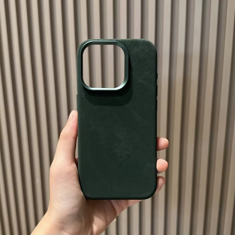 Premium Apple iPhone Case MagSafe Compatible, Camera Lens & Screen Protection, Ultra Thin Shockproof Magnetic Full All Around Protection Cover with Fiber Leather Back