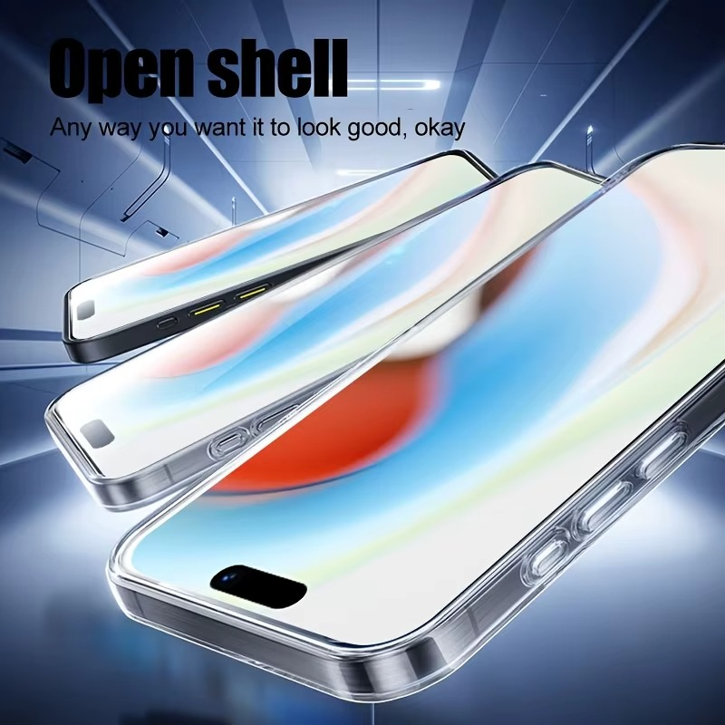 Premium Tempered Glass Screen Protector for Apple iPhone – HD Clear, Anti-Fingerprint, Scratch-Resistant, Bubble-Free, Shatterproof, Ultra-Thin, Case-Friendly Screen Guard – Protective Glass for iPhone Display