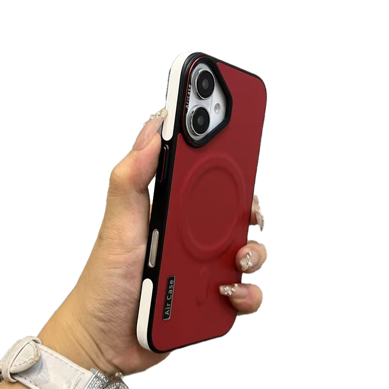 Luxury Apple iPhone Case, MagSafe Compatible, Camera Lens & Screen Protection, Ultra Thin, Shockproof, Magnetic Full All Around Cover – Wireless Charging Lanyard Bumper Case