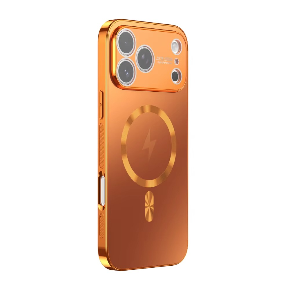 Luxury Matte Magnetic iPhone Case – MagSafe Compatible Protective Cover with Shockproof Frame, Electroplated Finish and Raised Camera Lens Protector