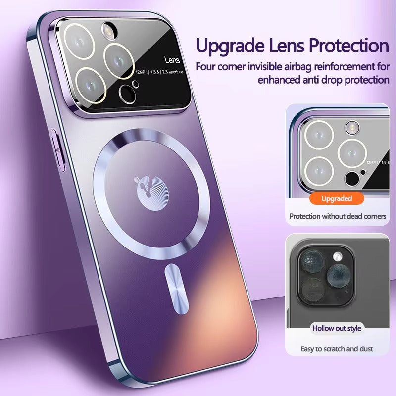 Premium Apple iPhone Case MagSafe Compatible, Camera Lens & Screen Protection, Ultra Thin Shockproof Magnetic Full All Around Protection Cover with Frosted AG Matte Back Design