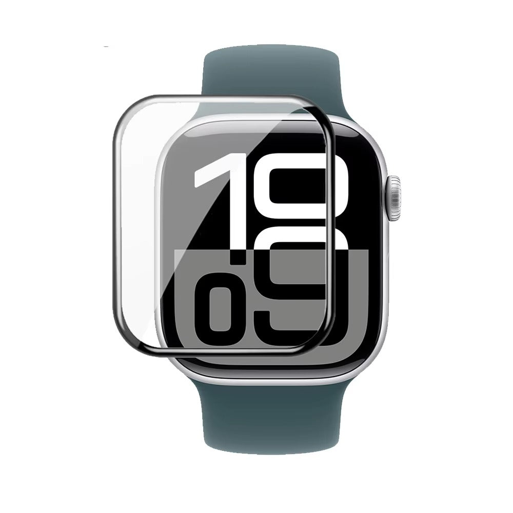 Premium 3D Full Cover Tempered Glass Screen Protector for Apple Watch – Anti-Fingerprint, Shockproof Case Bundle 38mm–49mm