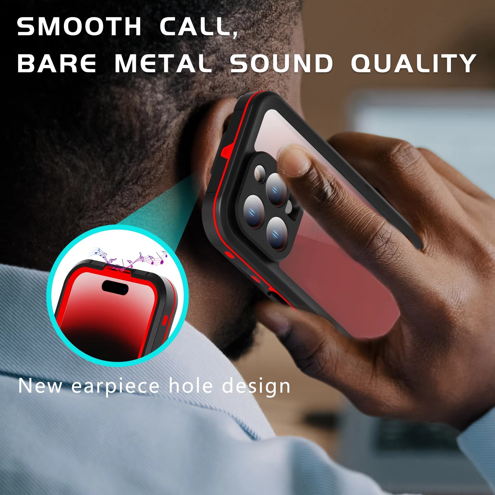 High Quality Apple iPhone Case MagSafe Compatible, Camera Lens & Screen Protection, Ultra Thin Shockproof Magnetic Full All Around Protection Cover with IP68 Transparent Rope Design