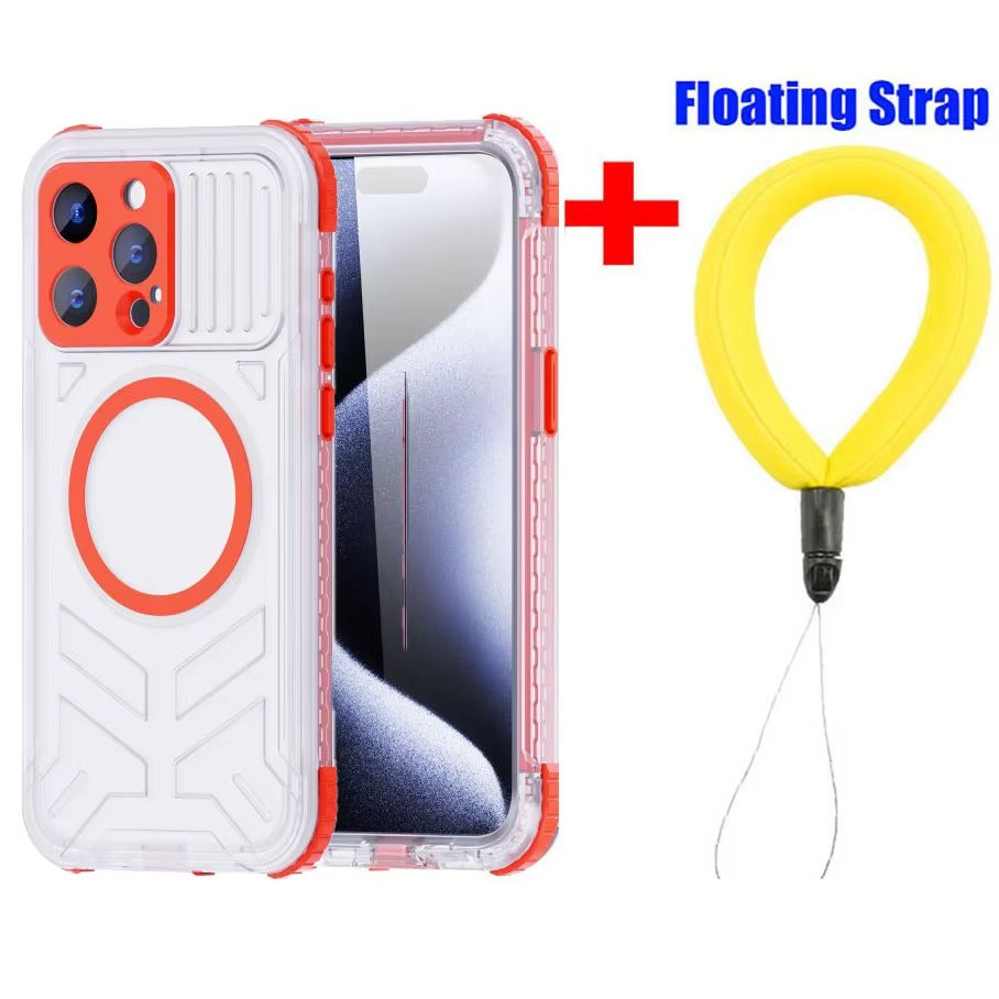 Luxury Apple iPhone Case MagSafe Compatible, Camera Lens & Screen Protection, Cover with IP68 Sealed Sport Design