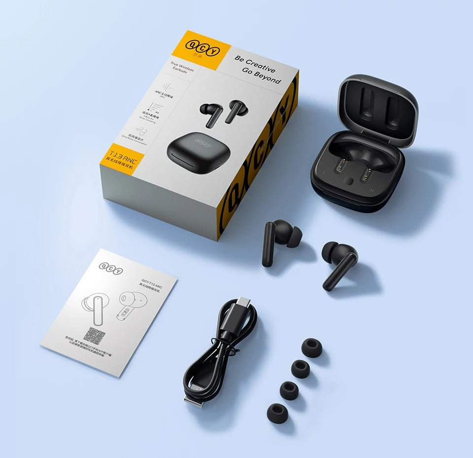 High-Quality ANC Bluetooth 5.3 Earbuds for iPhone – Headphones with 4 Mics, ENC Noise Reduction, Calling for Music & Work