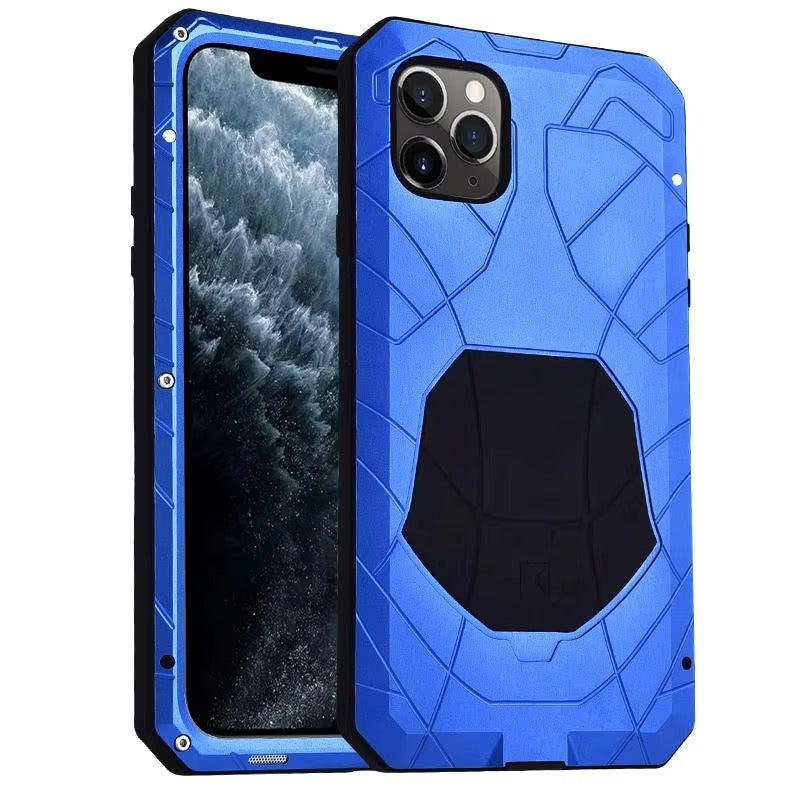 Luxury Apple iPhone Case, MagSafe Compatible, Camera Lens & Screen Protection, Ultra Thin, Shockproof, Magnetic Full All Around Cover – Aluminum Metal & Silicone Case with Dirt-Resistant Shockproof Design