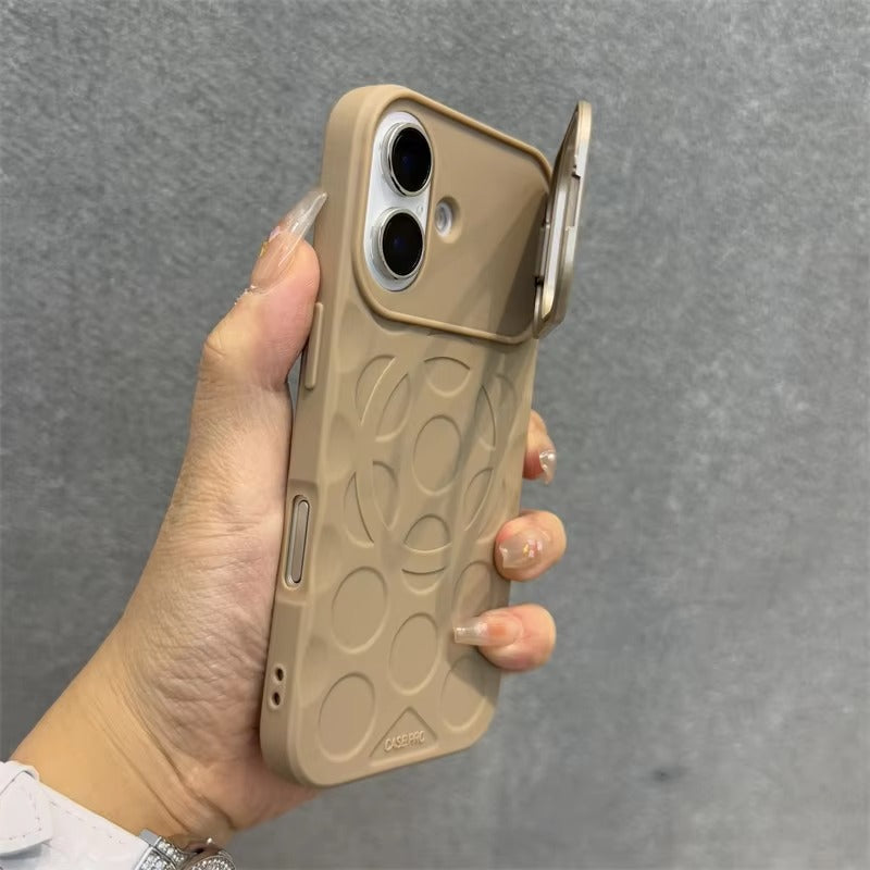 Premium Apple iPhone Case, MagSafe Compatible, Camera Lens & Screen Protection, Ultra Thin, Shockproof, Magnetic Full All Around Cover – Foldable Camera Stand Case with Wrist Strap & Magnetic Bracket