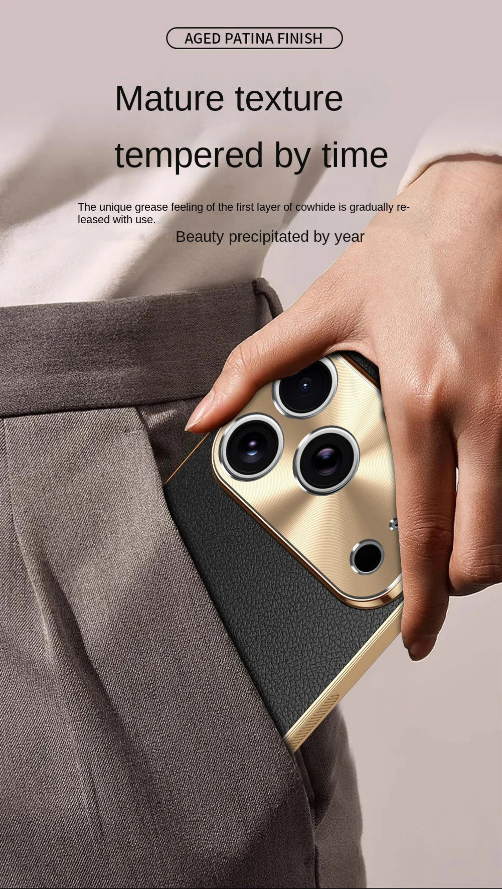 Luxury iPhone Case MagSafe Compatible Protective Cover with Camera Lens Protection Shockproof Full Protection Electroplated Frame Lychee Texture Leather Back