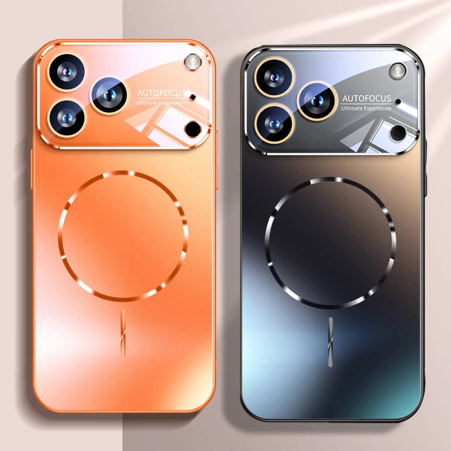 Luxury iPhone Case MagSafe Compatible Magnetic Shockproof Cover with Camera Lens Protection Ultra Thin Full Protection Anti-Glare Nano Matte Hard Back