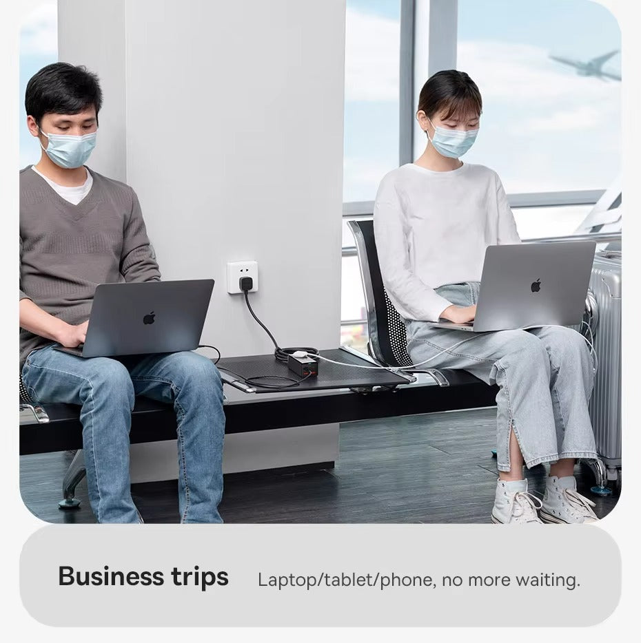 Premium, GaN3 Pro USB Charger Power Strip – Desktop Charging Station with Type-C, PD, QC 4.0, QC 3.0 Fast Charging