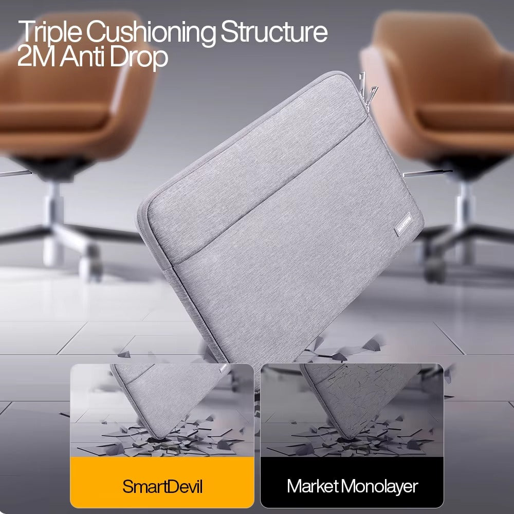 Premium Shockproof Laptop Bag for MacBook Air 13, 14, 15, 15.6 inch – SmartDevil Carrying Case for Notebook, Protective Sleeve for Travel & Work