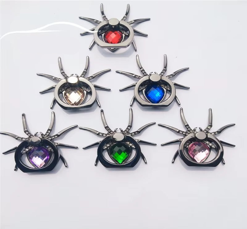 Luxury, Diamond Shiny Gems, Metal Phone Ring Holder – Rotatable, 360° Grip Stand Mount for Apple iPhone