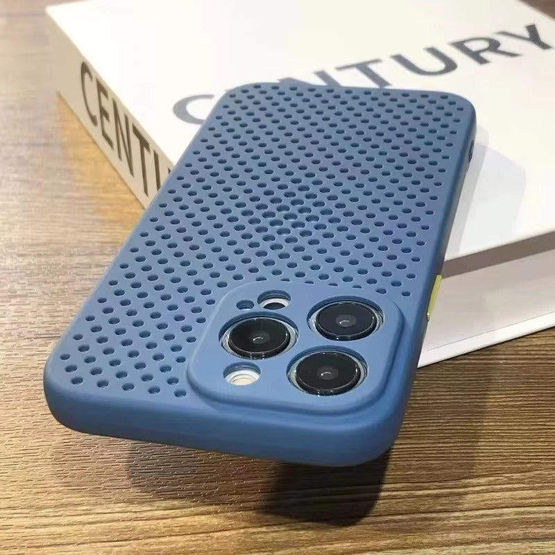 Luxury Apple iPhone Case, MagSafe Compatible, Camera Lens & Screen Protection, Ultra Thin, Shockproof, Magnetic Full All Around Cover – Hollow Soft Case with Heat Dissipation Design & Plain Color Ultra Thin Finish