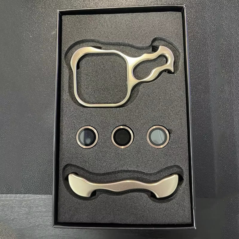 Luxury Apple iPhone Case, MagSafe Compatible, Camera Lens & Screen Protection, Ultra Thin, Shockproof, Magnetic Full All Around Cover – Irregular Aluminum Alloy Bumper Case with Metal Frame & Lens Film Protection