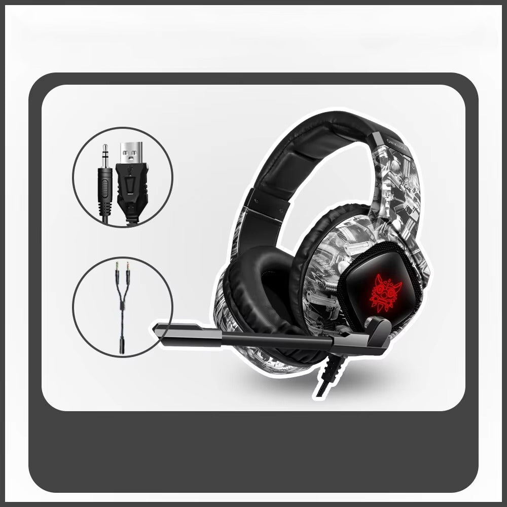 High Quality, Wired Gaming Headset with Microphone Stereo Over-Ear with Clear Sound for Apple Devices and Gaming Consoles