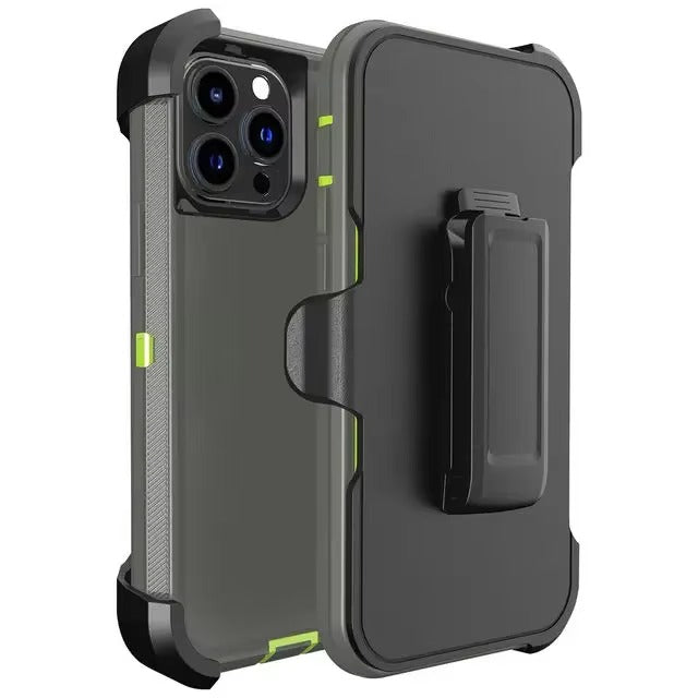 High Quality Apple iPhone Case, MagSafe Compatible, Camera Lens & Screen Protection, Ultra Thin, Shockproof, Magnetic Full All Around Cover – 3-in-1 Rugged Armor Case with Belt Clip & Dual-Layer PC+TPU Protection