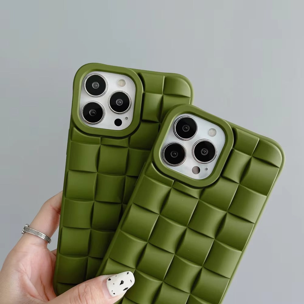 Premium Apple iPhone Case, MagSafe Compatible, Camera Lens & Screen Protection, Ultra Thin, Shockproof, Magnetic Full All Around Cover – 3D Weave Soft Liquid Silicone Case with Shockproof Back Shell Design