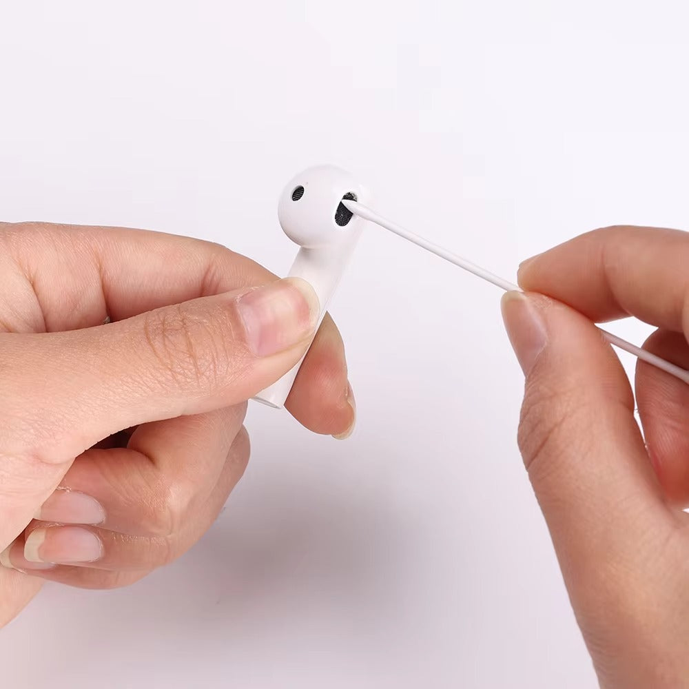 High Quality Cotton Cleaning Swabs for AirPods – Disposable Dust-Free Earbud Cleaner Sticks for iPhone, Keyboard & Phone Care