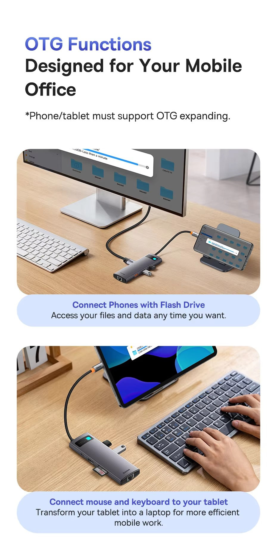 High Quality USB-C Hub Adapter – Type-C to HDMI, USB 3.1, 10Gbps, RJ45 Ethernet, Laptop, Tablet, USB-C Devices