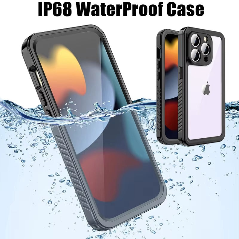 Robust Apple iPhone Case MagSafe Compatible, Camera Lens & Screen Protection, Cover with IP68 Waterproof Stand Design
