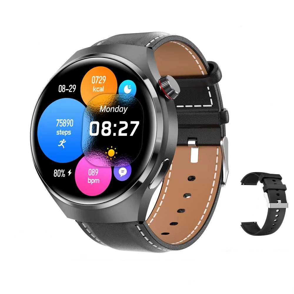 NFC GPS Smartwatch for Men – 1.6" AMOLED Display, Bluetooth Calling, Health & Fitness Tracker, Sleep Monitor, IP68 Waterproof, Long Battery Life, Voice Assistant