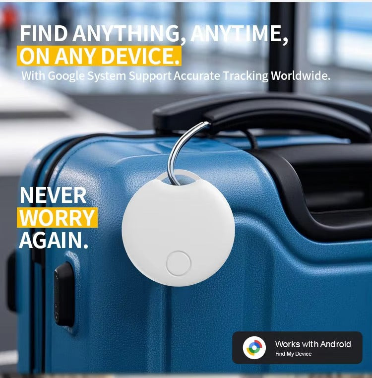 Smart Bluetooth GPS Tracker Compatible with Apple Find My – MFI Certified AirTag Replacement for Wallet, Keys, Bike, Bag – Anti-Lost Finder with Sound Alert & Long Battery Life