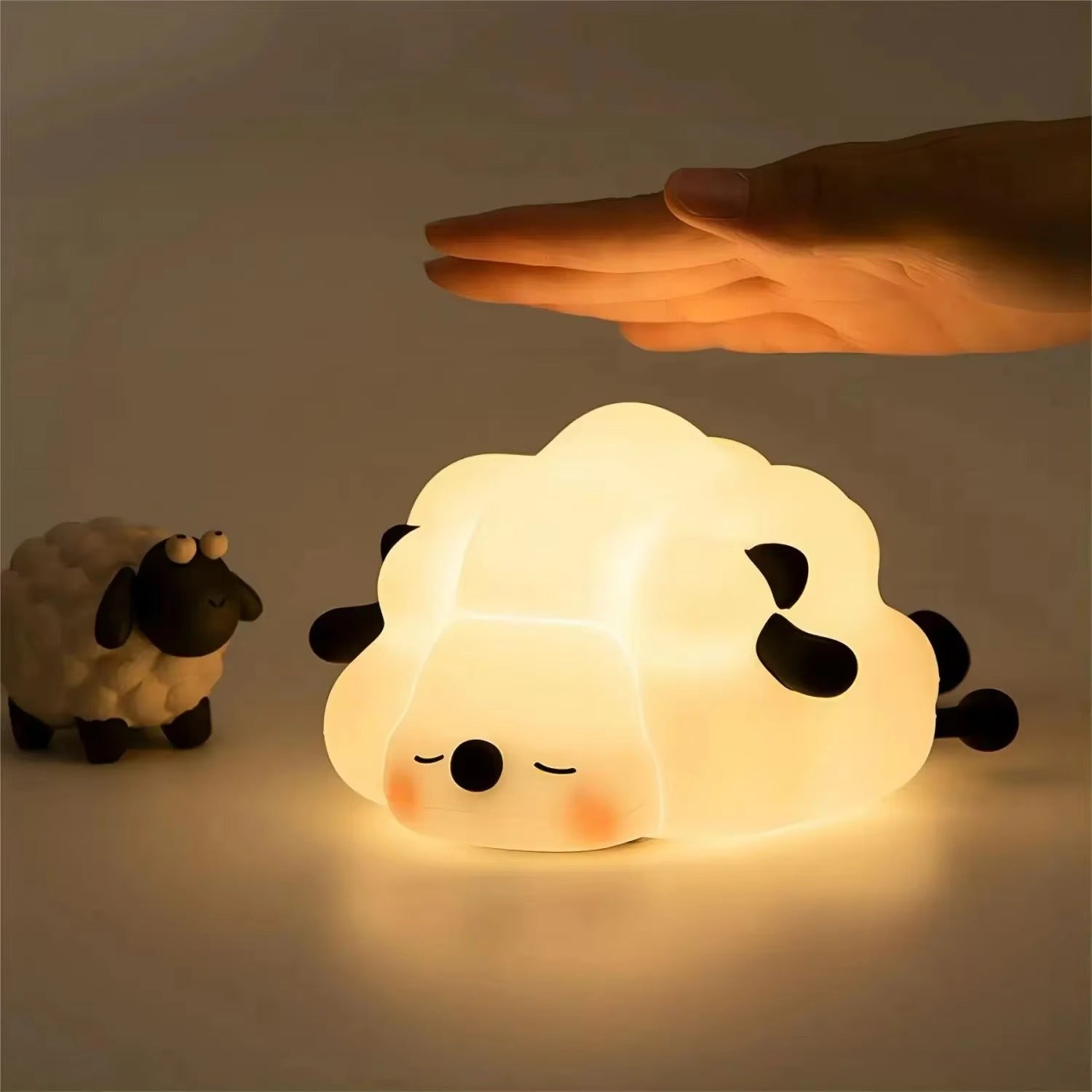 Premium Cute Animal LED Night Light – Touch Sensor, USB Rechargeable Silicone Lamp, 3 Brightness Levels, 30-Min Timer, Bedside Kids Room Decor, Portable & Soft Glow