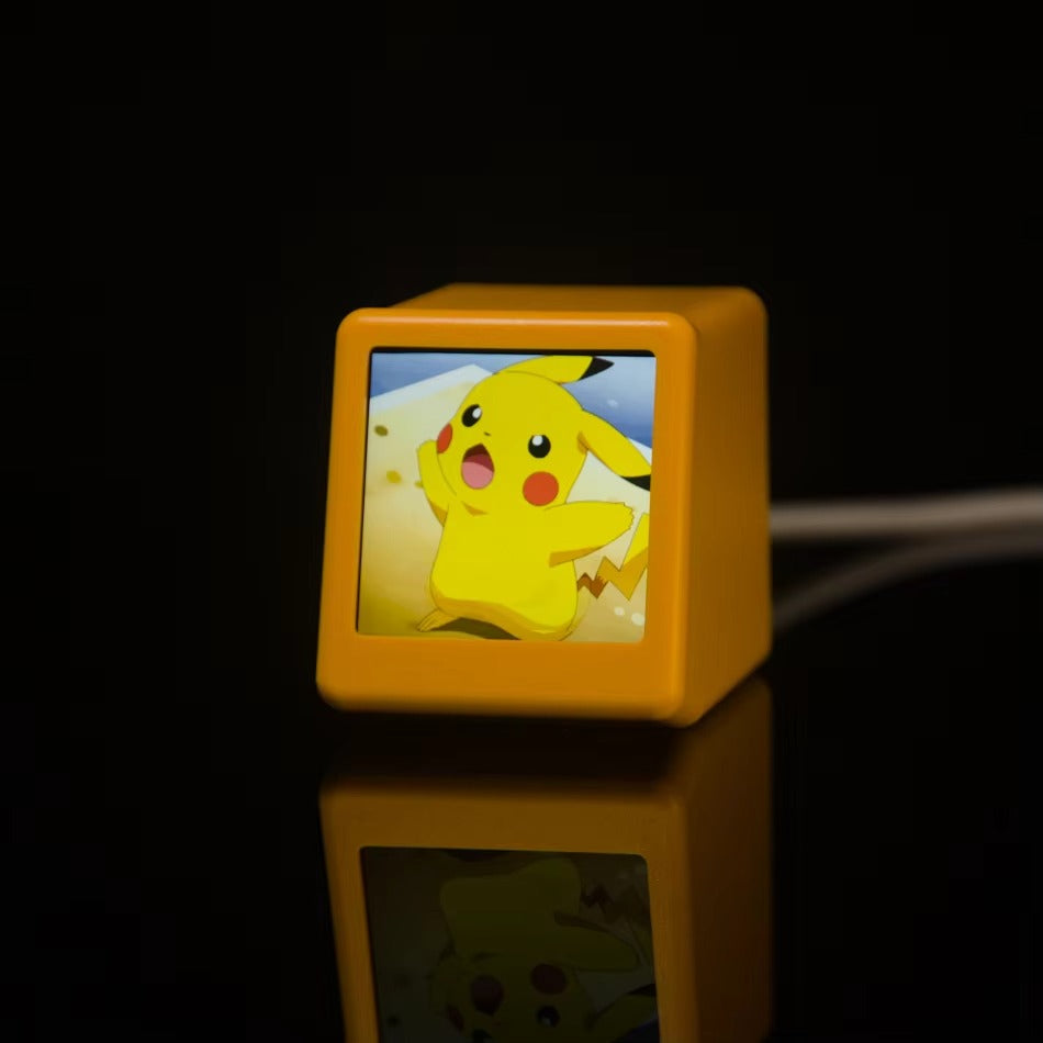 Premium Creative Smart WiFi Desktop Clock for iPhone –Mini Weather Display with Cute Animations, Electronic Photo Frame