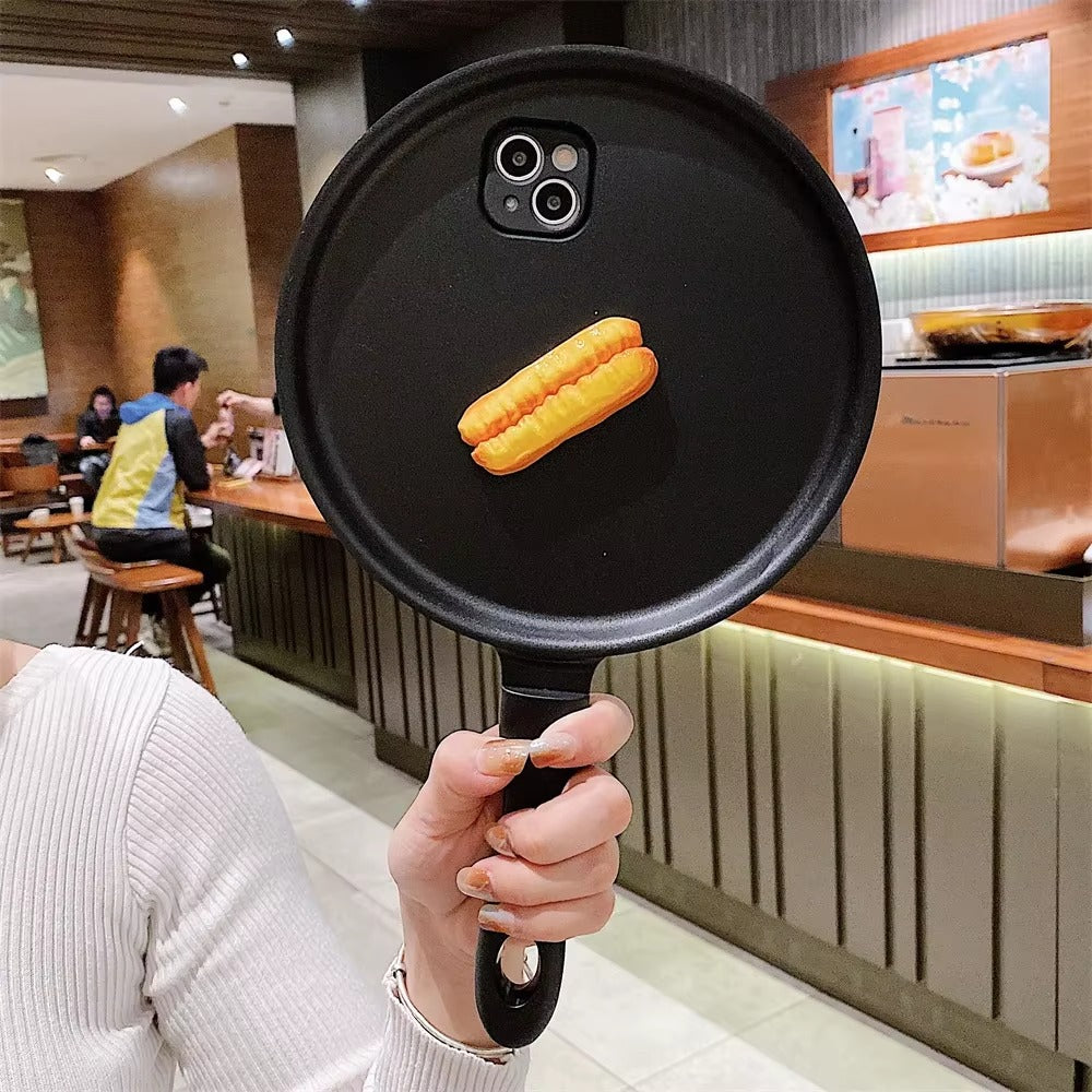 Premium Apple iPhone Case, MagSafe Compatible, Camera Lens and Screen Protection, Ultra Thin, Shockproof, Magnetic, Full All Around Protection, 3D Cartoon Pan Egg Cover