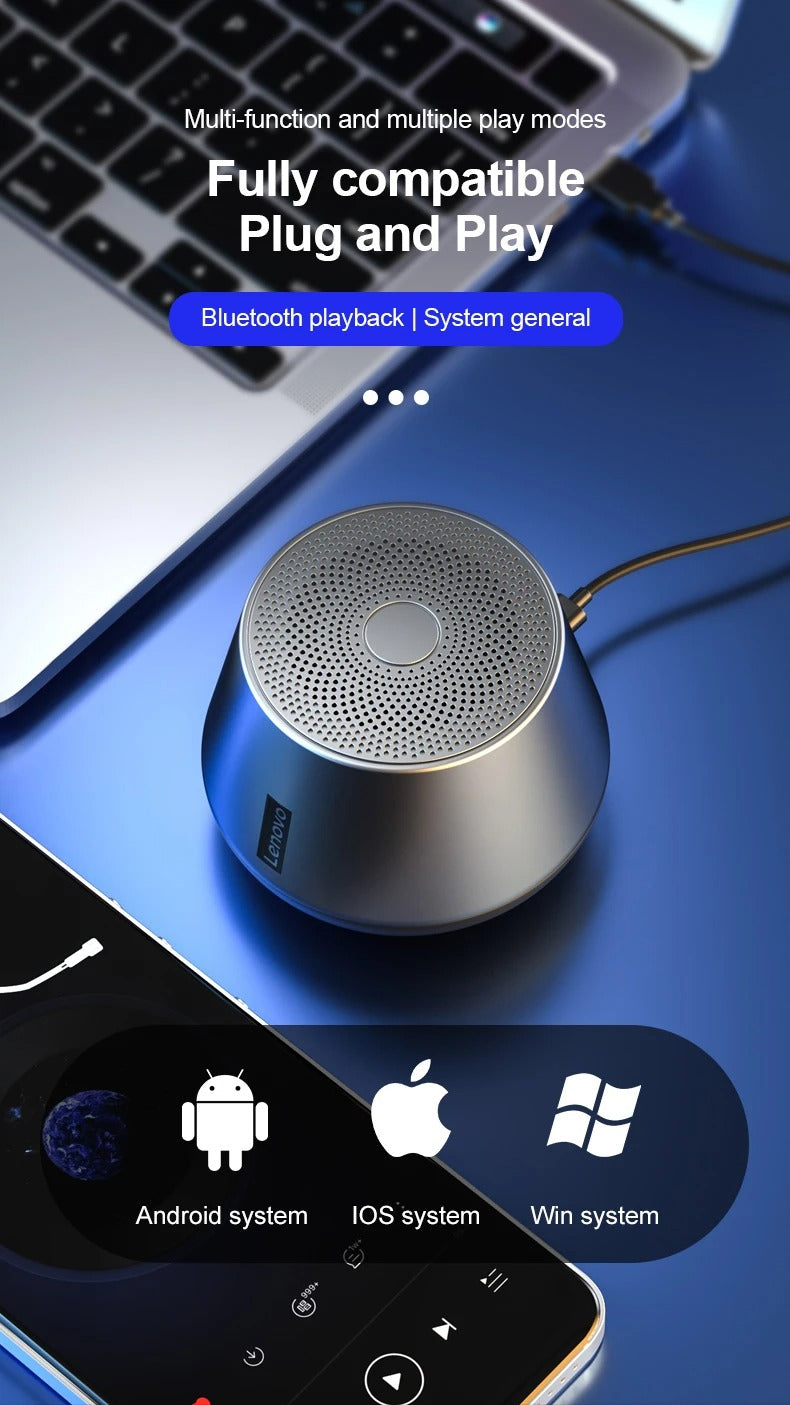 Premium RGB Bluetooth Speaker – Portable Wireless Mini Subwoofer with HiFi Stereo Sound, 360° Surround, TWS Pairing, TF Card, Long Battery Life