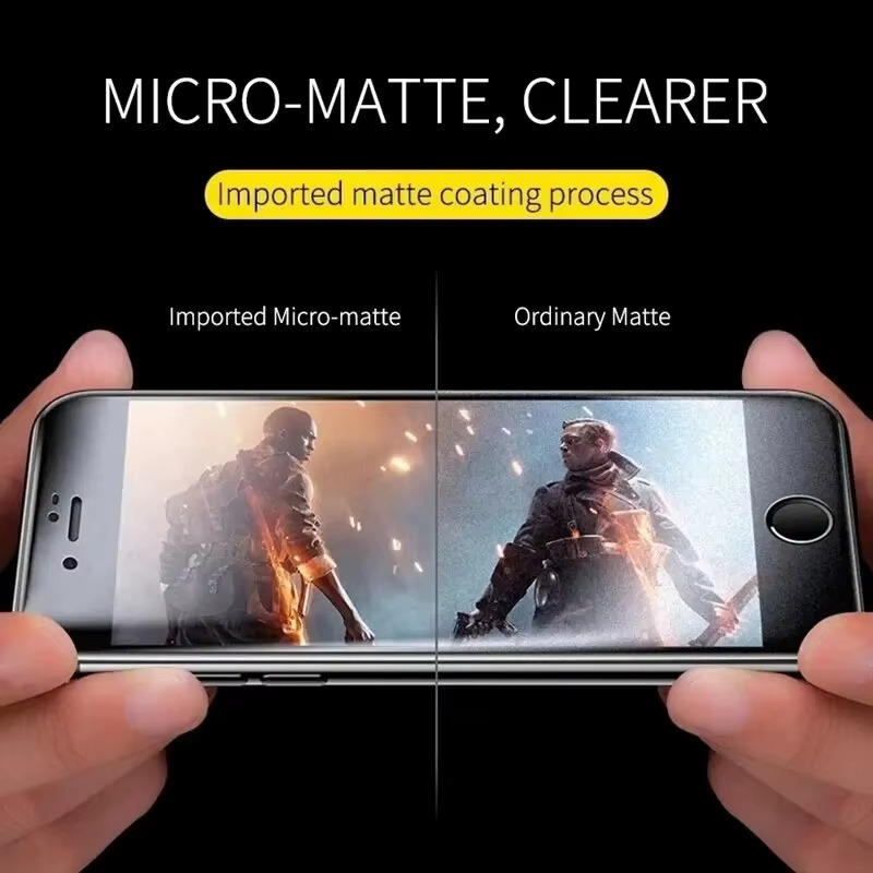 Premium Matte Ceramic Screen Protector for iPhone – Anti-Glare Soft Ceramic Film with Anti-Fingerprint Finish and Scratch Resistant Protection