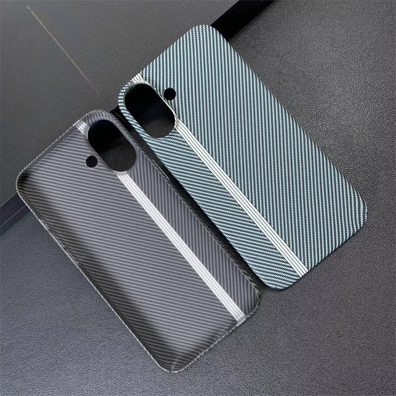 High Quality Apple iPhone Case, MagSafe Compatible, Camera Lens & Screen Protection, Ultra Thin, Shockproof, Magnetic Full All Around Cover – Double Color Carbon Fiber Texture Matte Case with Ultra Thin Shockproof Design