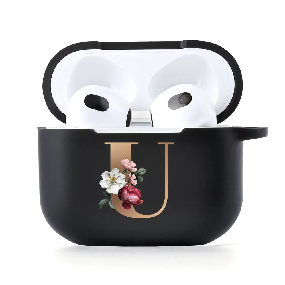 Premium Cute Cartoon Silicone AirPods Case Cover – A, B, C Letters & Fun Designs like Cat, Hearts, Angry Panda, Music Notes, for AirPods Pro 2, Pro, 3, 1/2