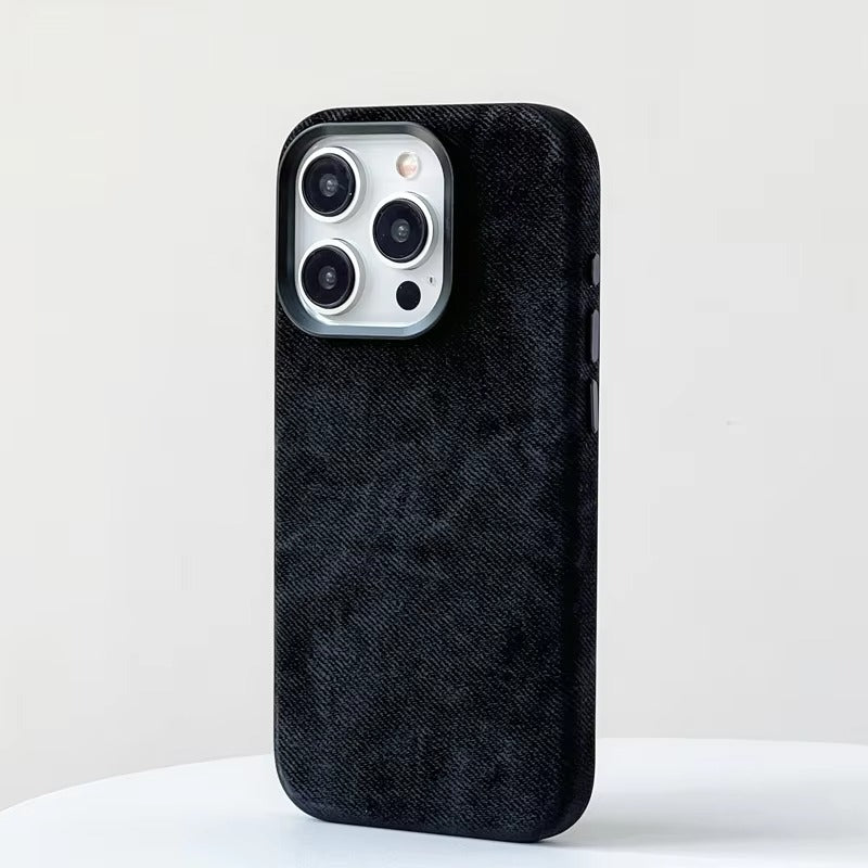 Premium Apple iPhone Case MagSafe Compatible, Camera Lens & Screen Protection, Ultra Thin Shockproof Magnetic Full All Around Protection Cover with Fiber Leather Back