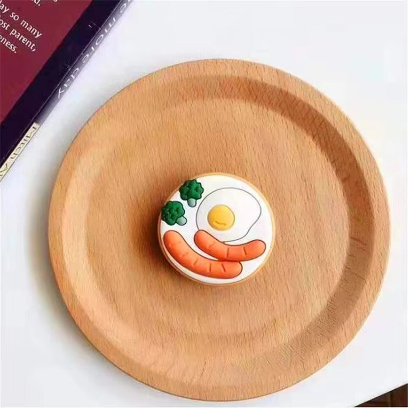 Cute Cartoon Mouse Phone Ring Holder – Rotatable Silicone Finger Grip Stand for Smartphones, Foldable Socket Kickstand, Universal Lazy Bracket Mount