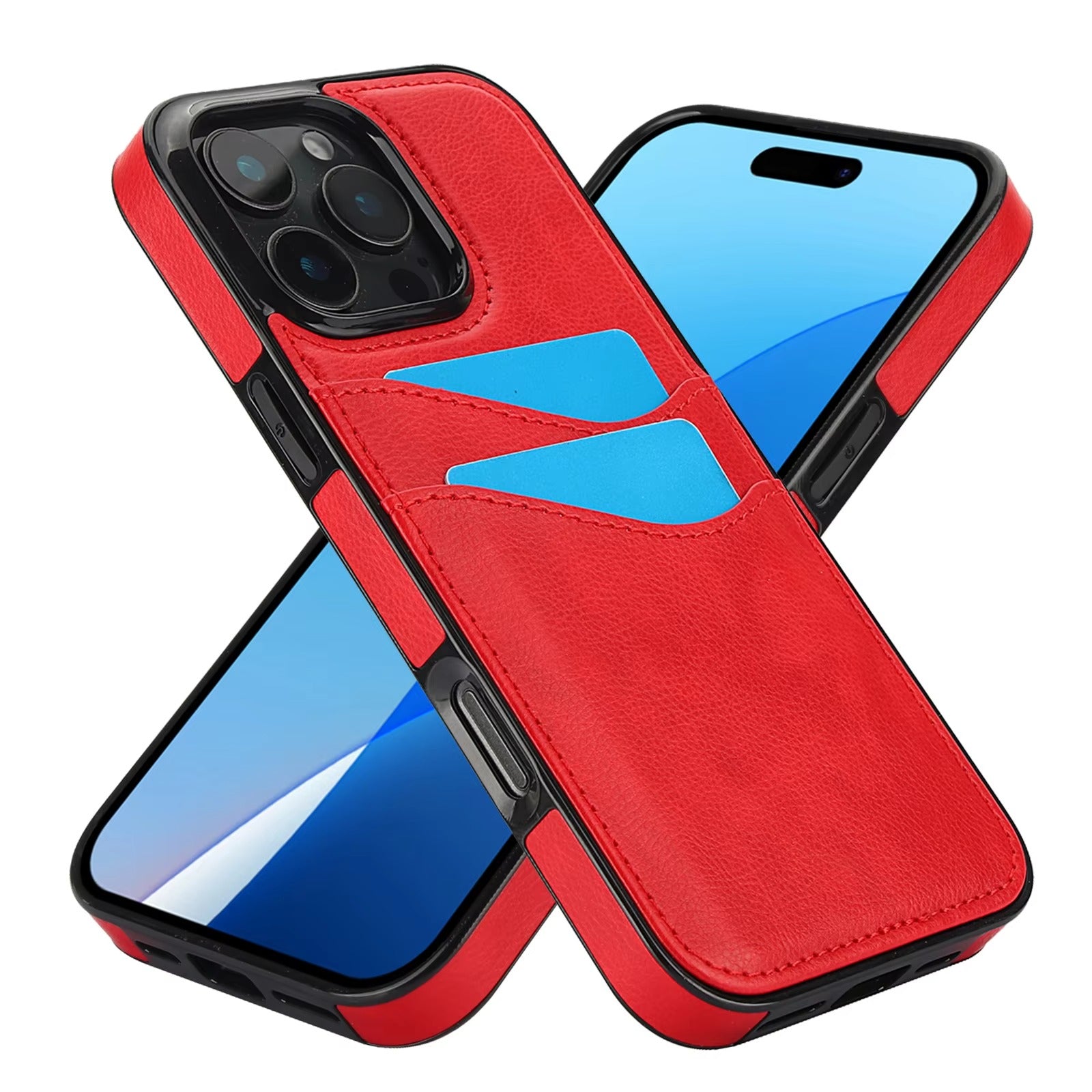 Premium Apple iPhone Case, MagSafe Compatible, Camera Lens and Screen Protection, Ultra Thin, Shockproof, Magnetic, Full All Around Protection, Leather Card Wallet Cover