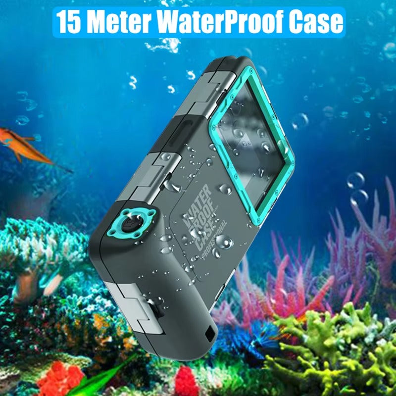High Quality Apple iPhone Case MagSafe Compatible, Camera Lens & Screen Protection, Cover with IP68 Diving Armor Stand