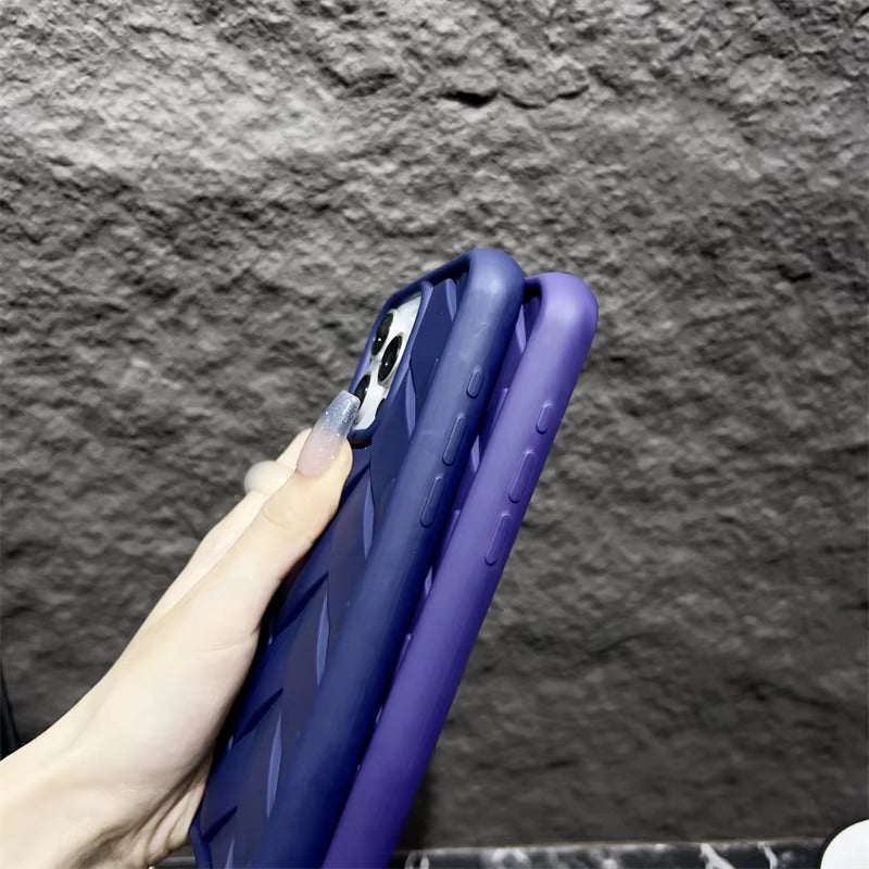 Luxury Apple iPhone Case, MagSafe Compatible, Camera Lens & Screen Protection, Ultra Thin, Shockproof, Magnetic Full All Around Cover – 3D Woven Pattern Soft Silicone Case with Heat Dissipation & Solid Protection