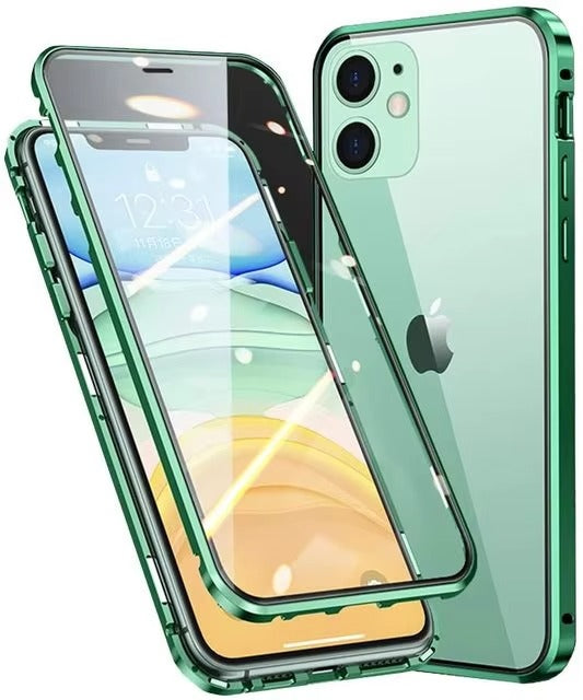 Premium Apple iPhone Case Compatible, Camera Lens & Screen Protection, Ultra Thin Magnetic Full All Around Protection Cover