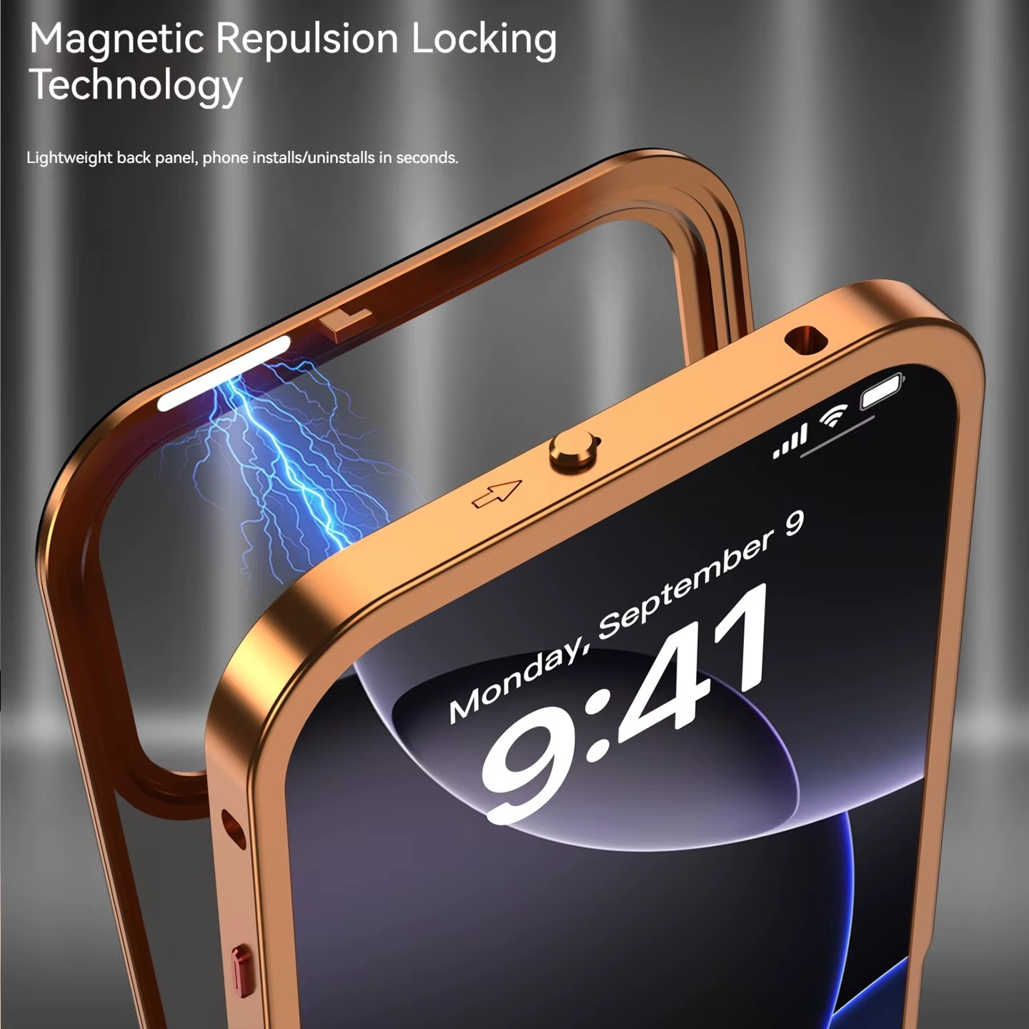 Premium Aluminum Alloy Frame iPhone Case – MagSafe Compatible Magnetic Protective Cover with Frosted Matte Back and Raised Camera Lens Guard