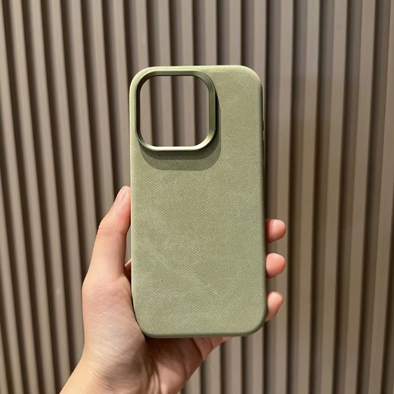 Premium Apple iPhone Case MagSafe Compatible, Camera Lens & Screen Protection, Ultra Thin Shockproof Magnetic Full All Around Protection Cover with Fiber Leather Back