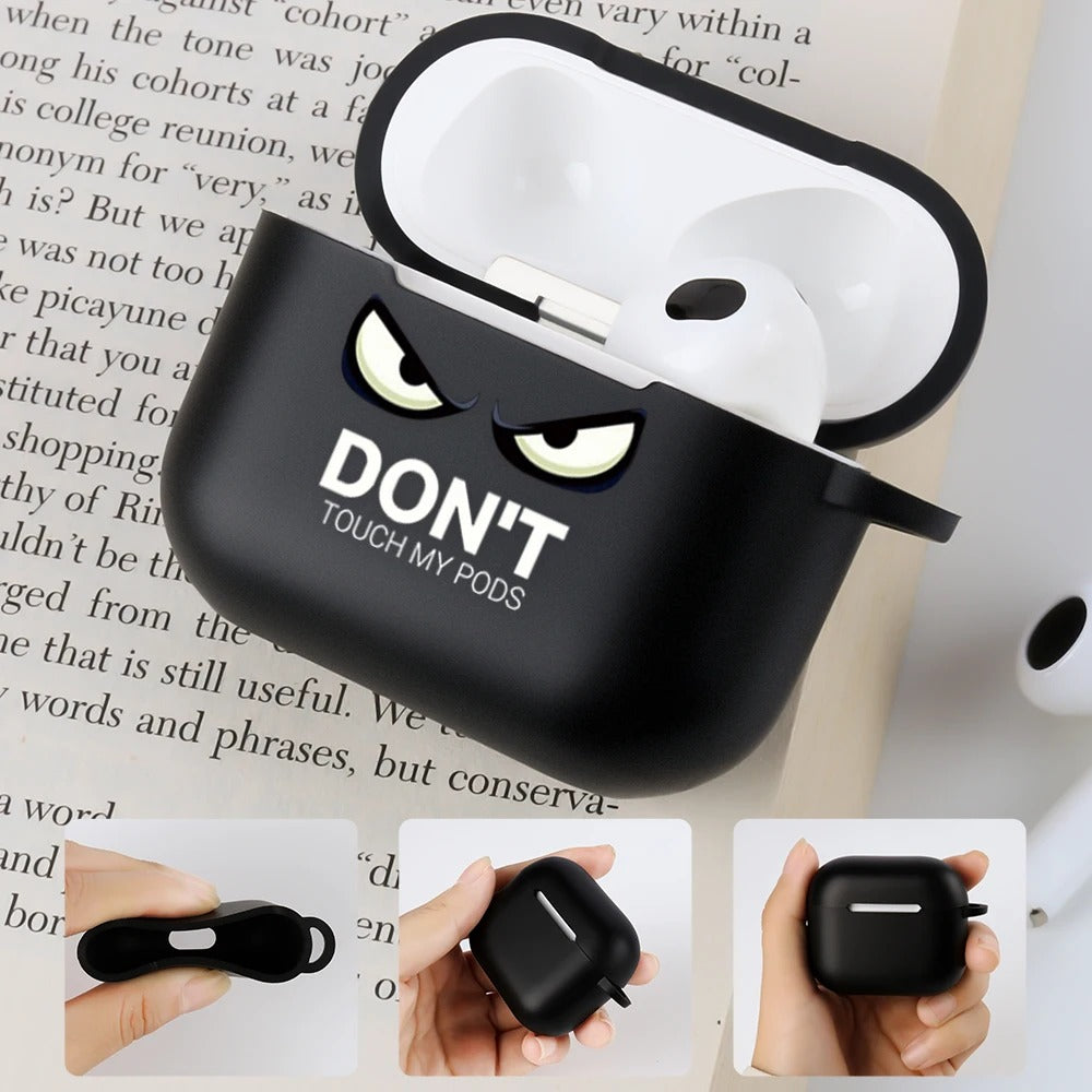 Premium Cute Cartoon Silicone AirPods Case Cover – A, B, C Letters & Fun Designs like Cat, Hearts, Angry Panda, Music Notes, for AirPods Pro 2, Pro, 3, 1/2